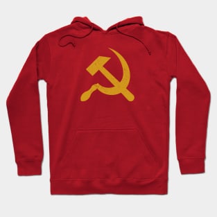 Hammer and Sickle - Vintage Red Communist Hoodie